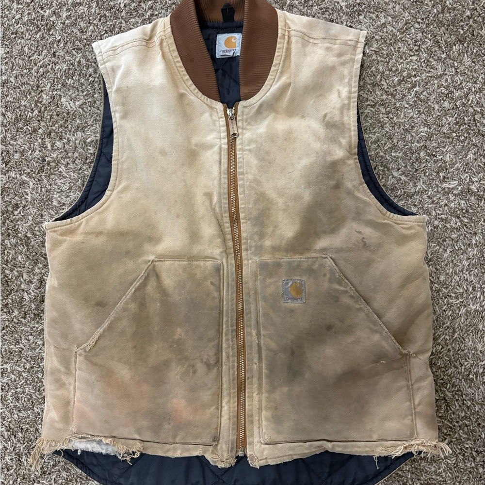 Carhartt Vintage Medium Men's Tan Vest